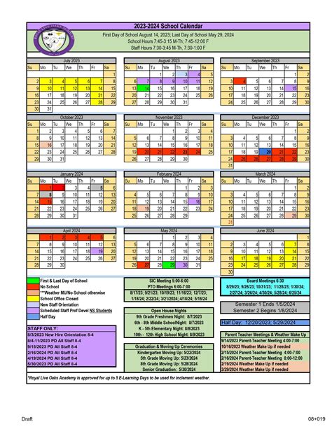 royal oak calendar|royal oak schools calendar 2024.